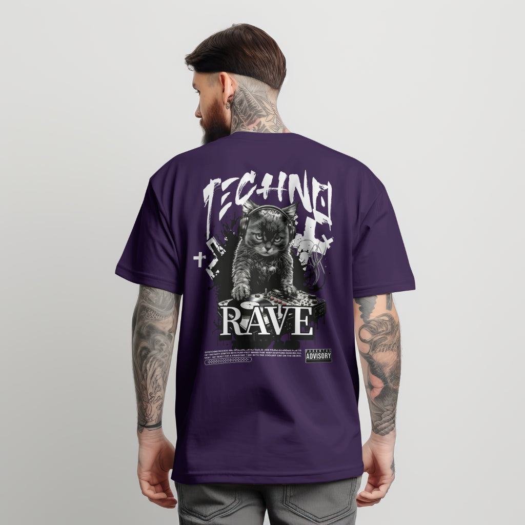 Techno DJ Cat T-Shirt