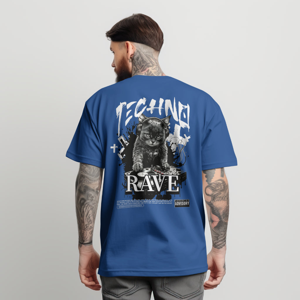 Techno DJ Cat T-Shirt