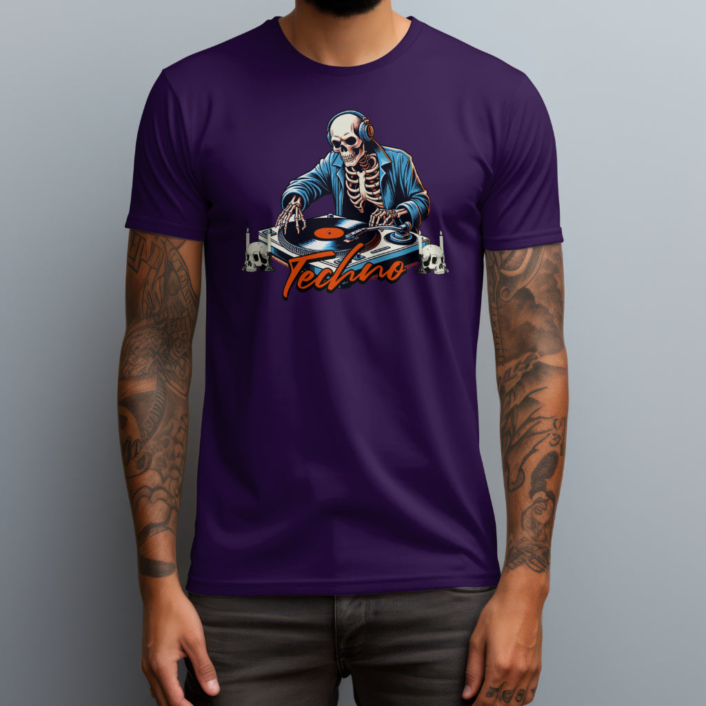 Skeleton Techno DJ T-Shirt