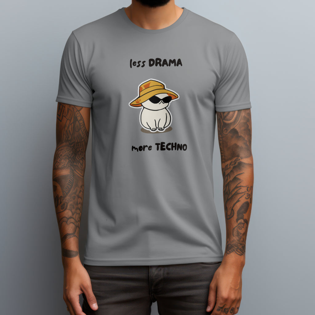 Less Drama More Techno T-Shirt