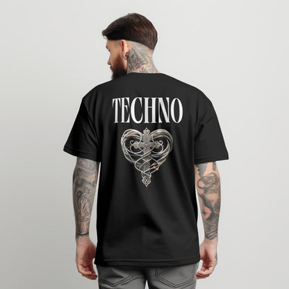 Techno Heart Cross T-Shirt