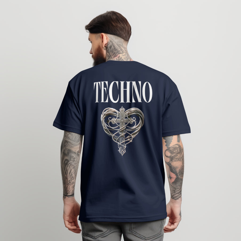 Techno Heart Cross T-Shirt