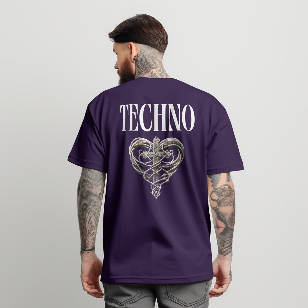 Techno Heart Cross T-Shirt