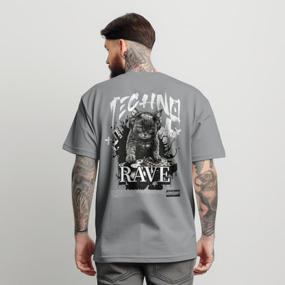 Techno DJ Cat T-Shirt