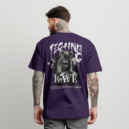 Techno DJ Cat T-Shirt