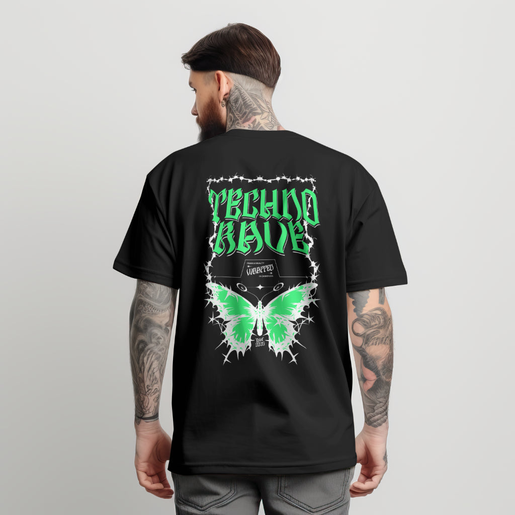 Techno Rave Thorned Butterfly T-Shirt