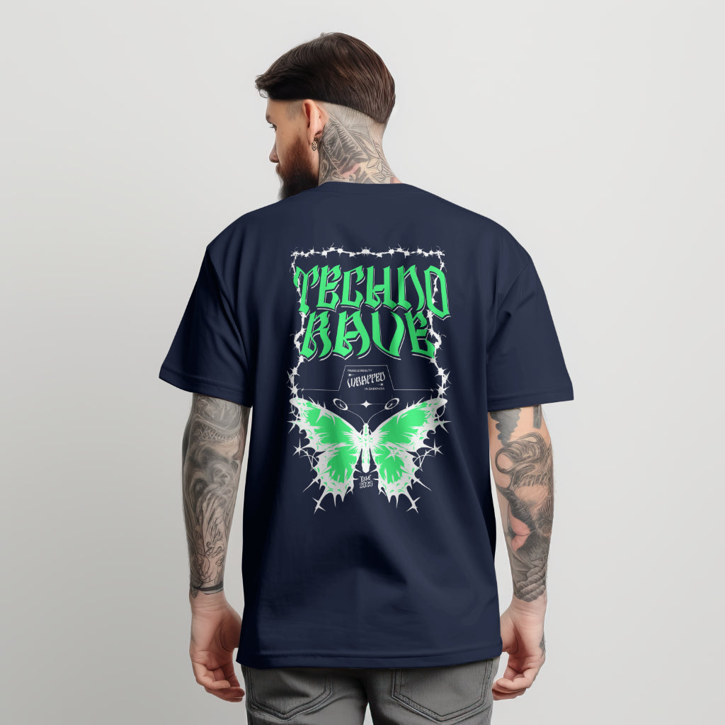 Techno Rave Thorned Butterfly T-Shirt