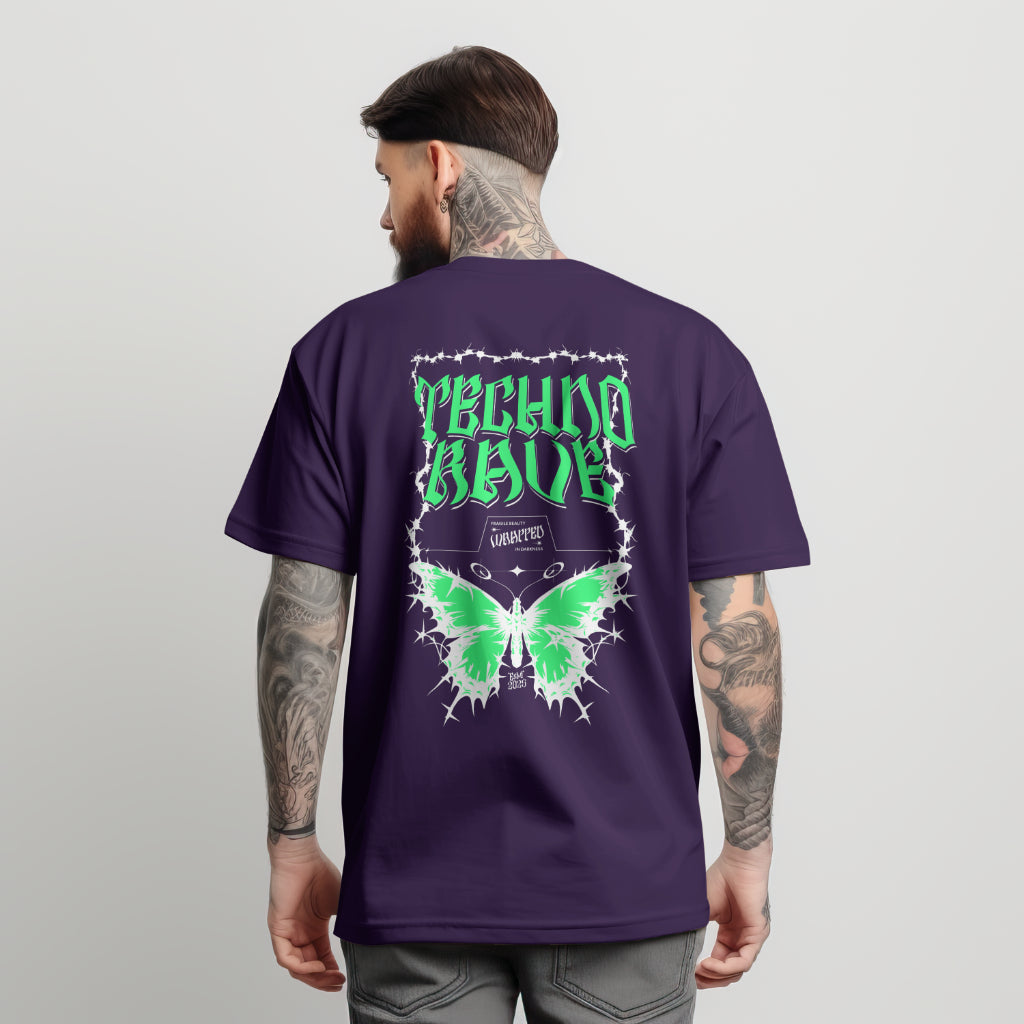 Techno Rave Thorned Butterfly T-Shirt