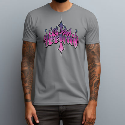 Techno Fire Cross T-Shirt