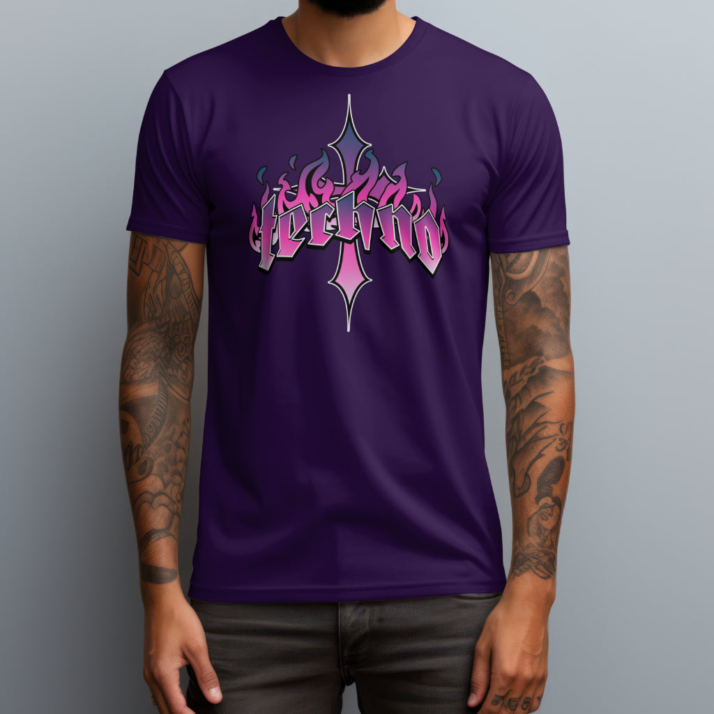 Techno Fire Cross T-Shirt