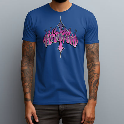 Techno Fire Cross T-Shirt