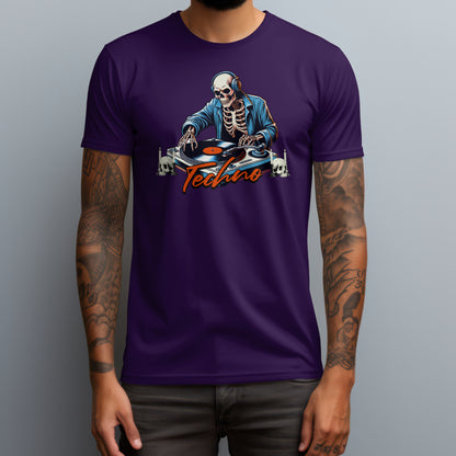 Skeleton Techno DJ T-Shirt
