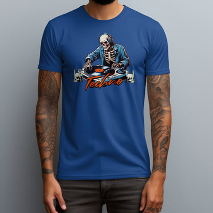 Skeleton Techno DJ T-Shirt