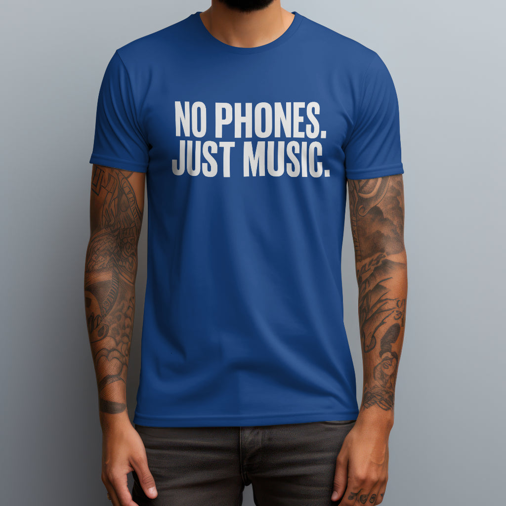 No Phones Just Music T-Shirt
