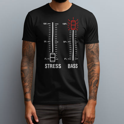Stress Off Bass On T-Shirt