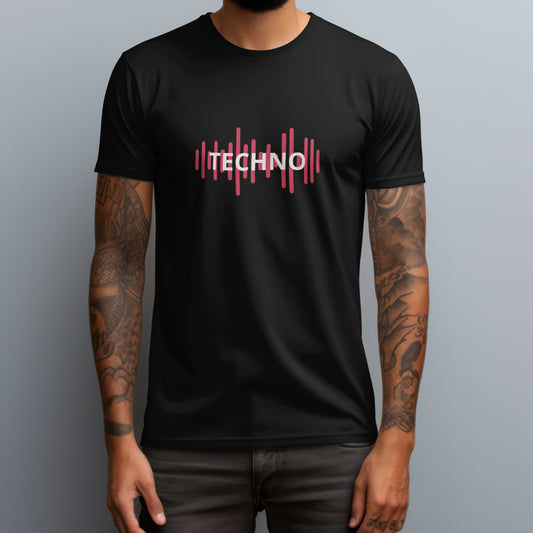 Techno Sound Wave T-Shirt
