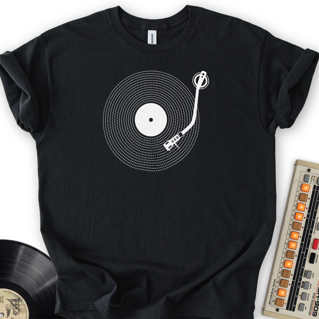 Vinyl T-Shirt – Black flat lay