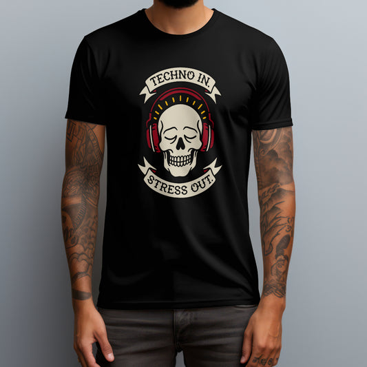 Techno In. Stress Out. T-Shirt