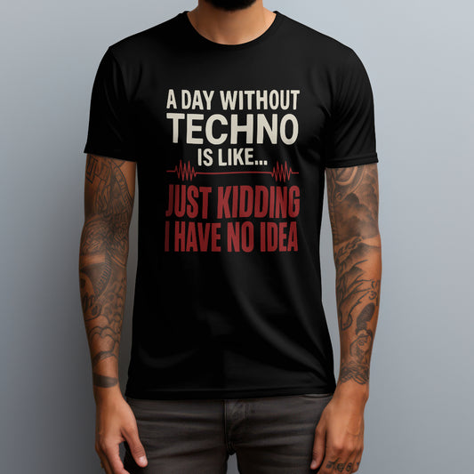 a day without techno black