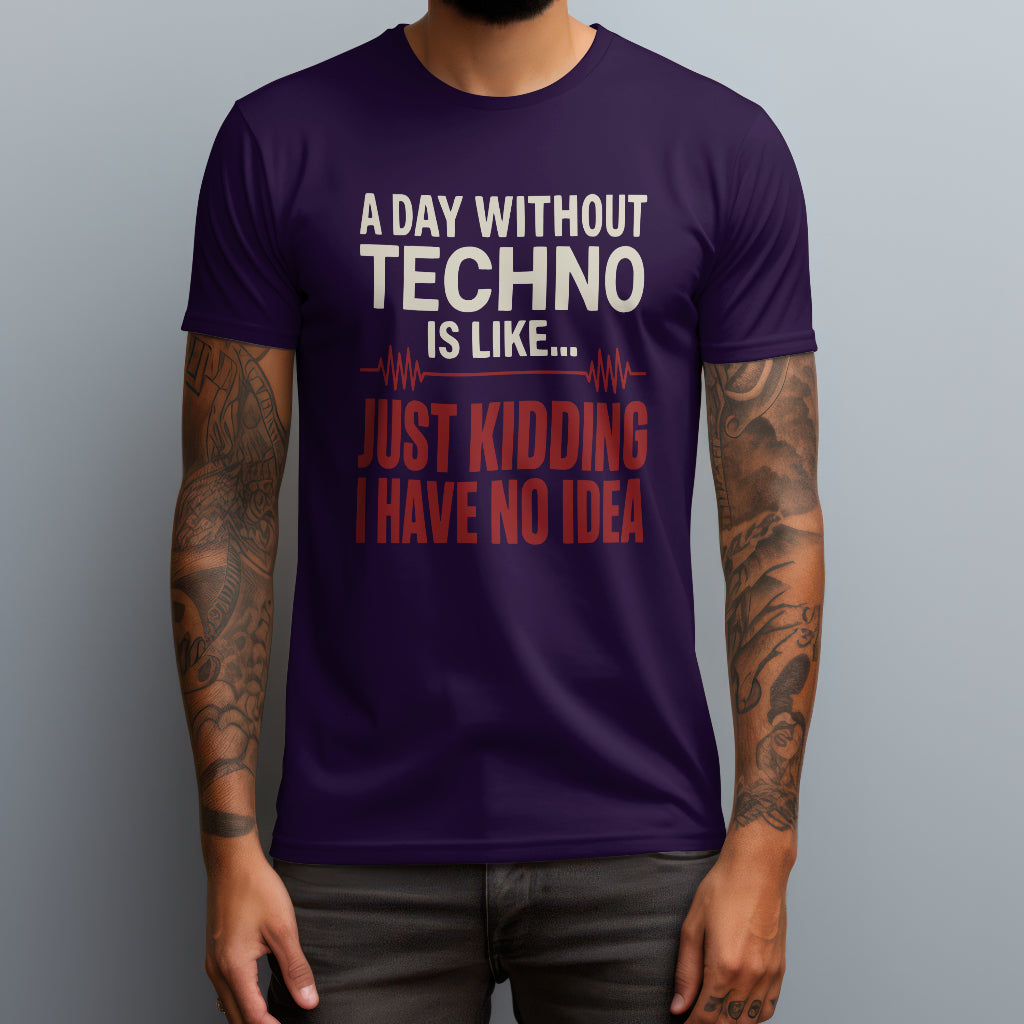 a day without techno purple