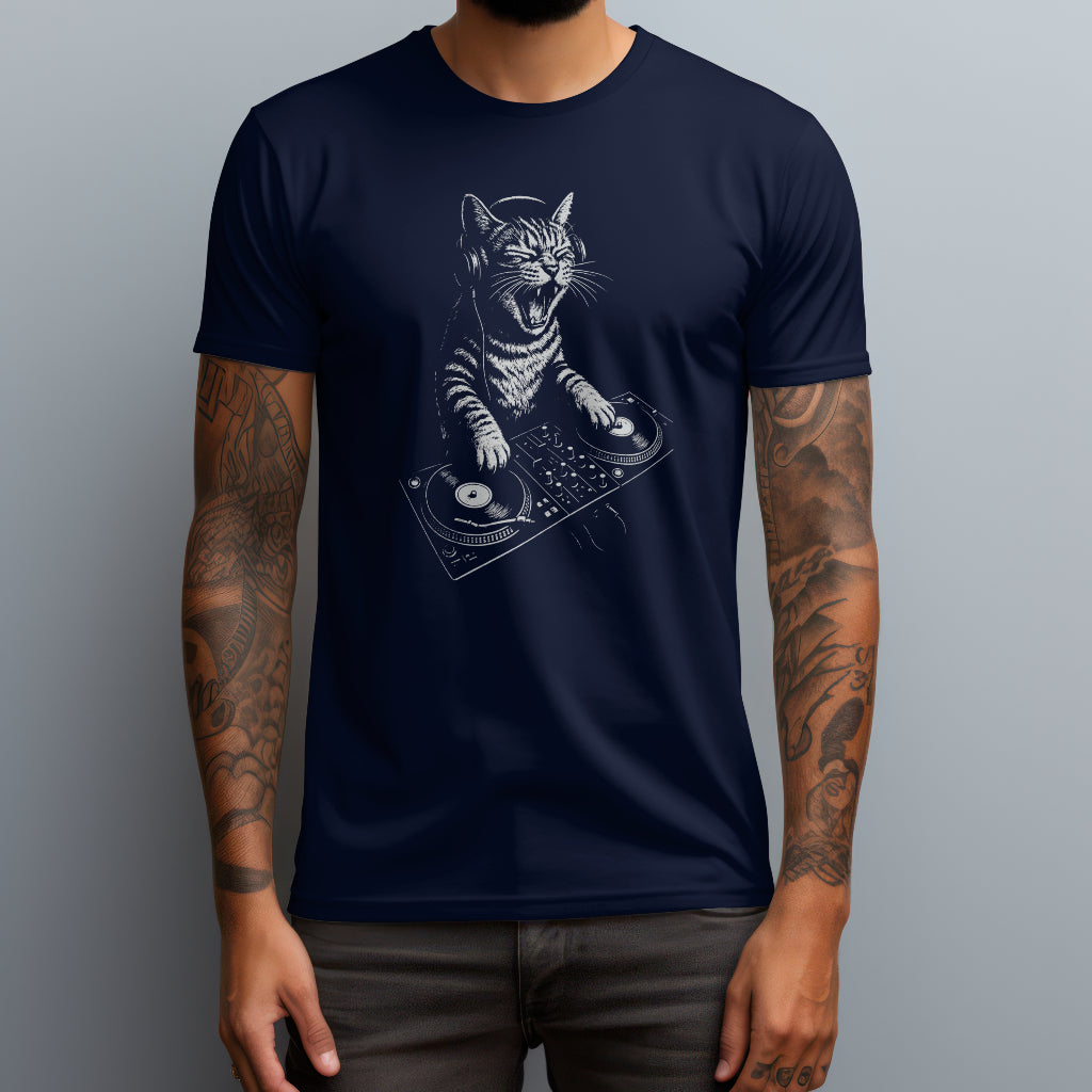 screaming dj cat navy