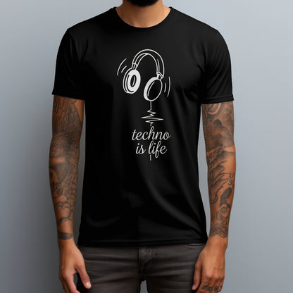 techno is life black