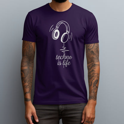 techno is life purple