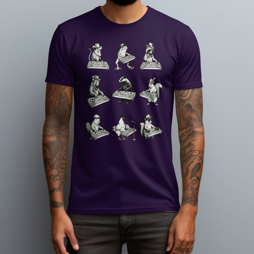 animals djs purple