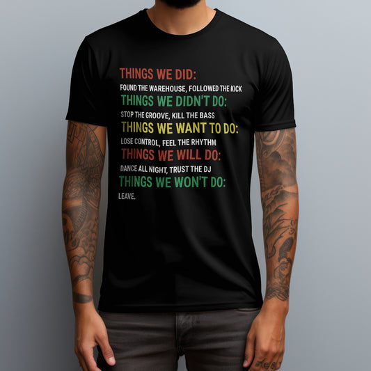 things we did black