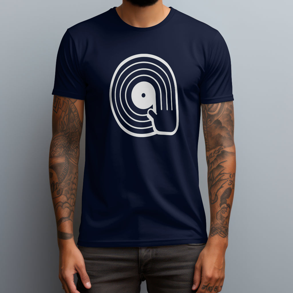 vinyl spinning navy