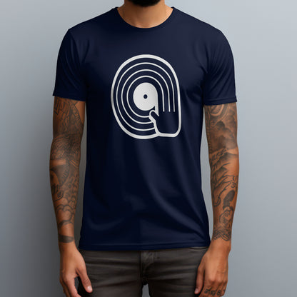 vinyl spinning navy