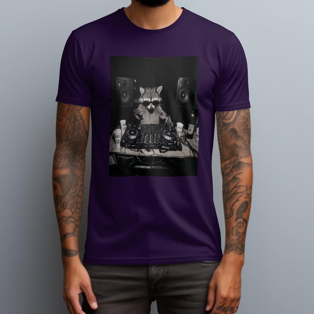 raccoon dj purple