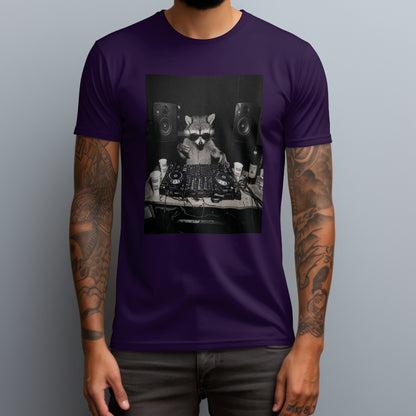 raccoon dj purple