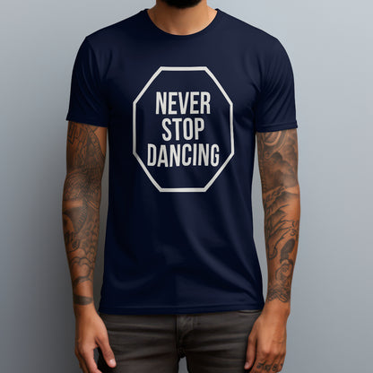 never stop dancing navy