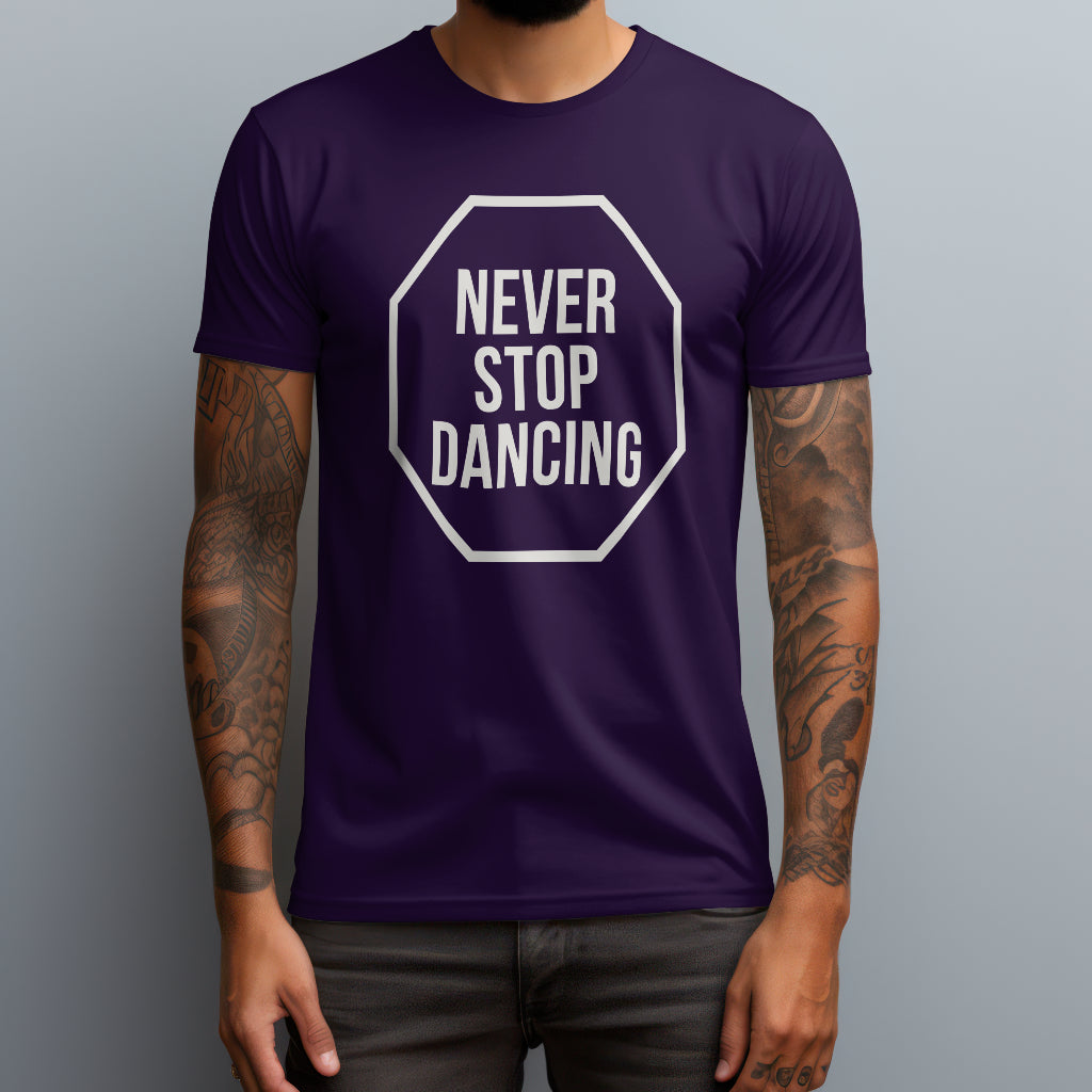 never stop dancing purple