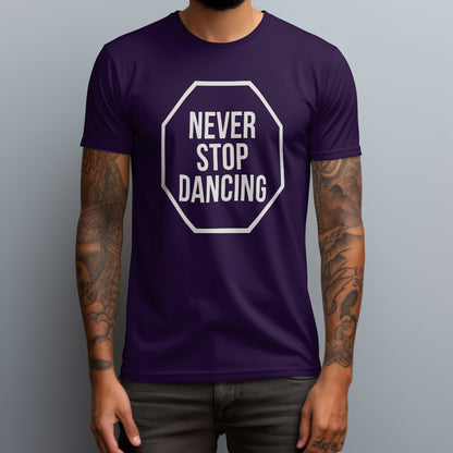 never stop dancing purple