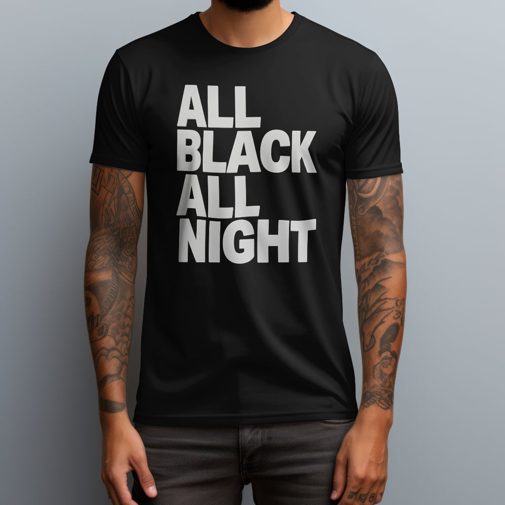 all black all night black