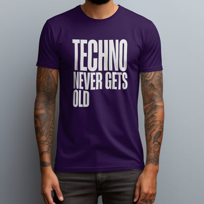 techno never gets old purple