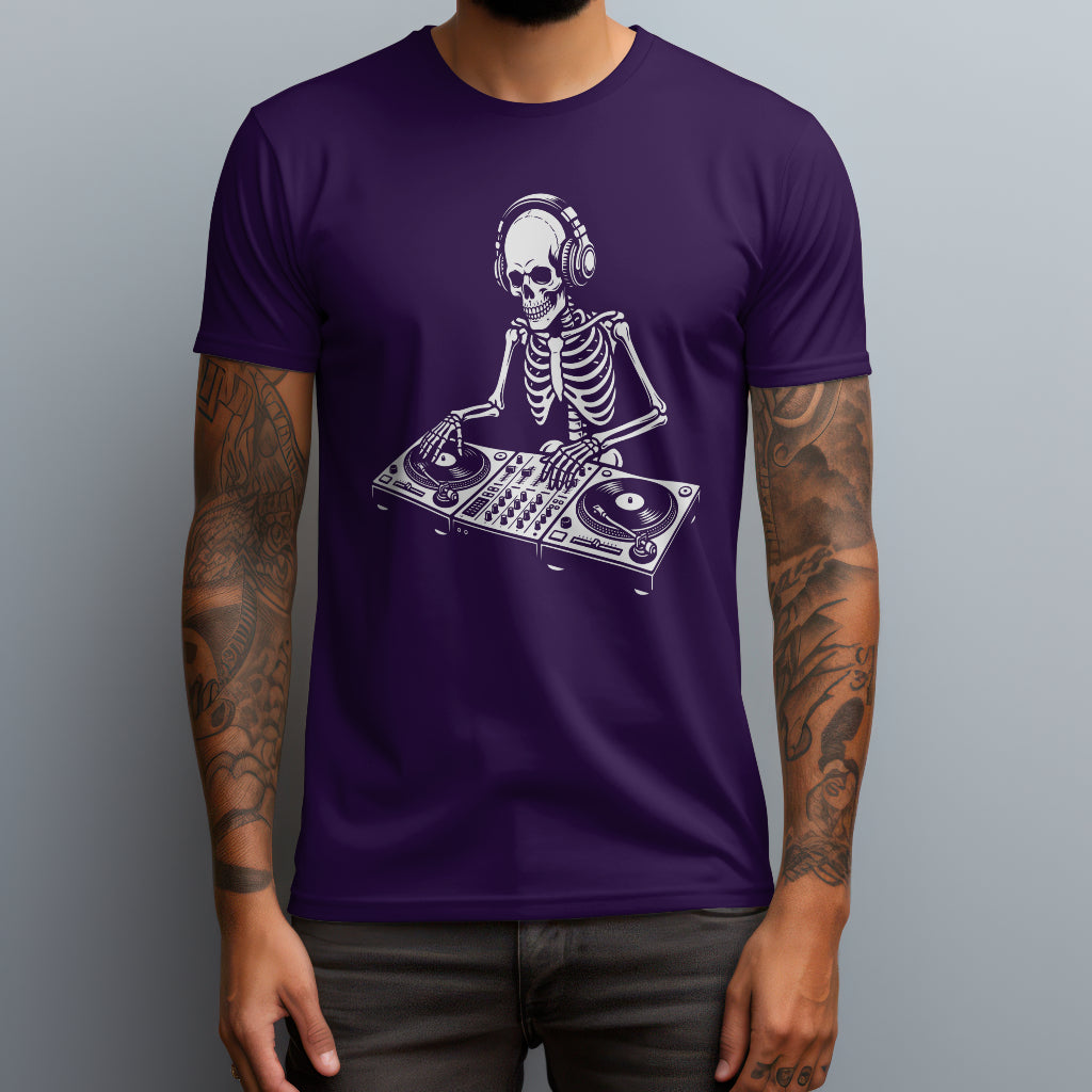 skeleton dj purple