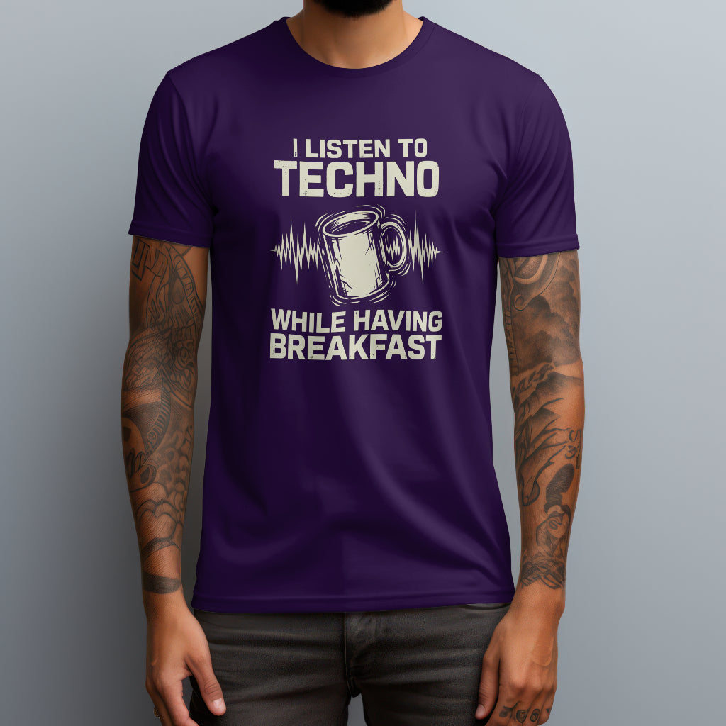 techno breakfast purple
