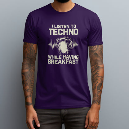 techno breakfast purple