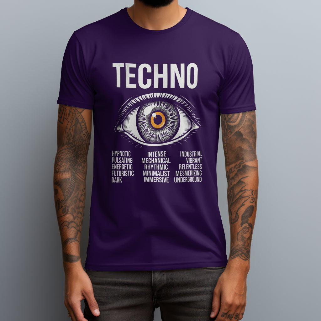 techno eye purple