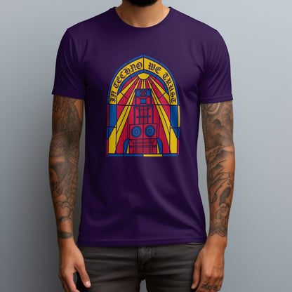 in techno we trust purple