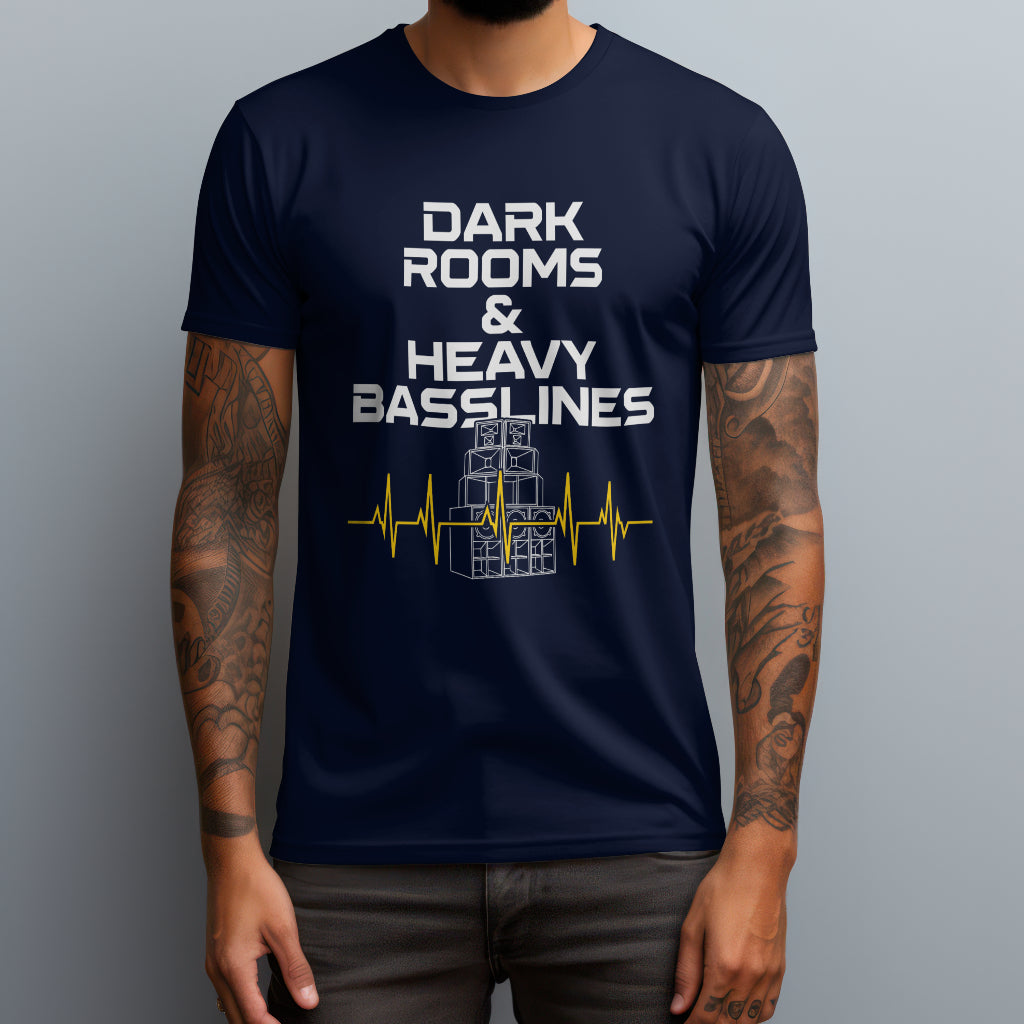 dark rooms navy