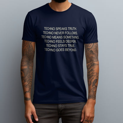 techo speaks truth navy