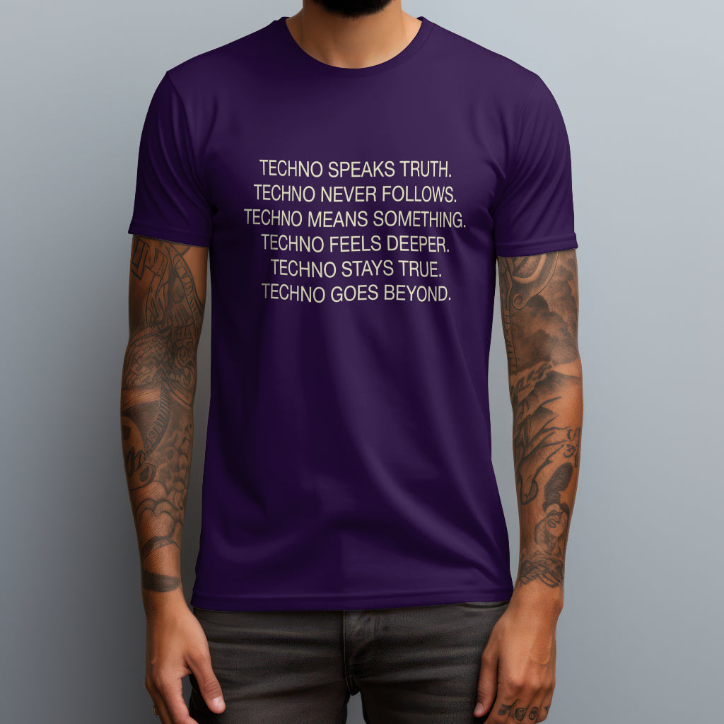 techo speaks truth purple