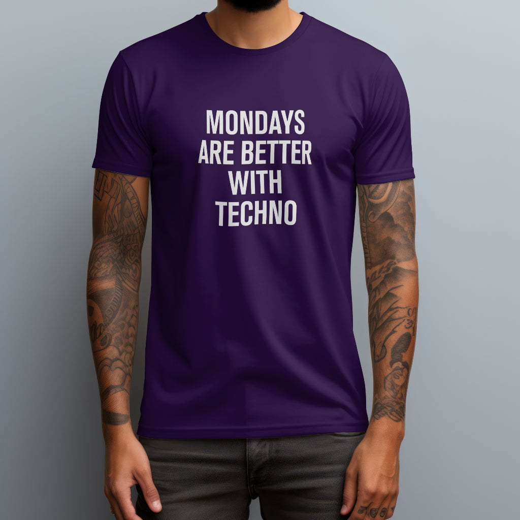 mondays are better with techno purple