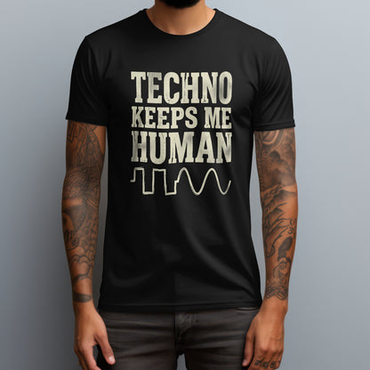 techno keeps me human black