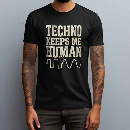 techno keeps me human black