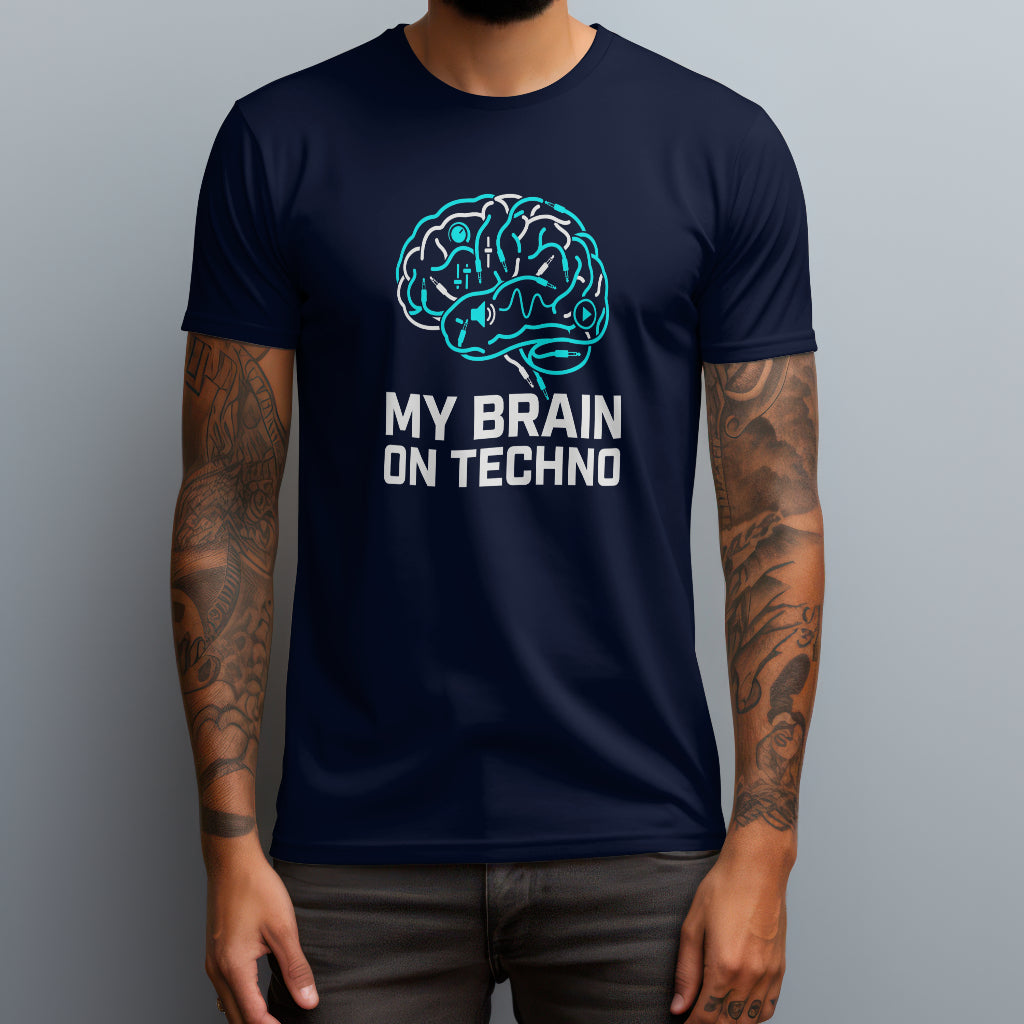 my brain on techno navy